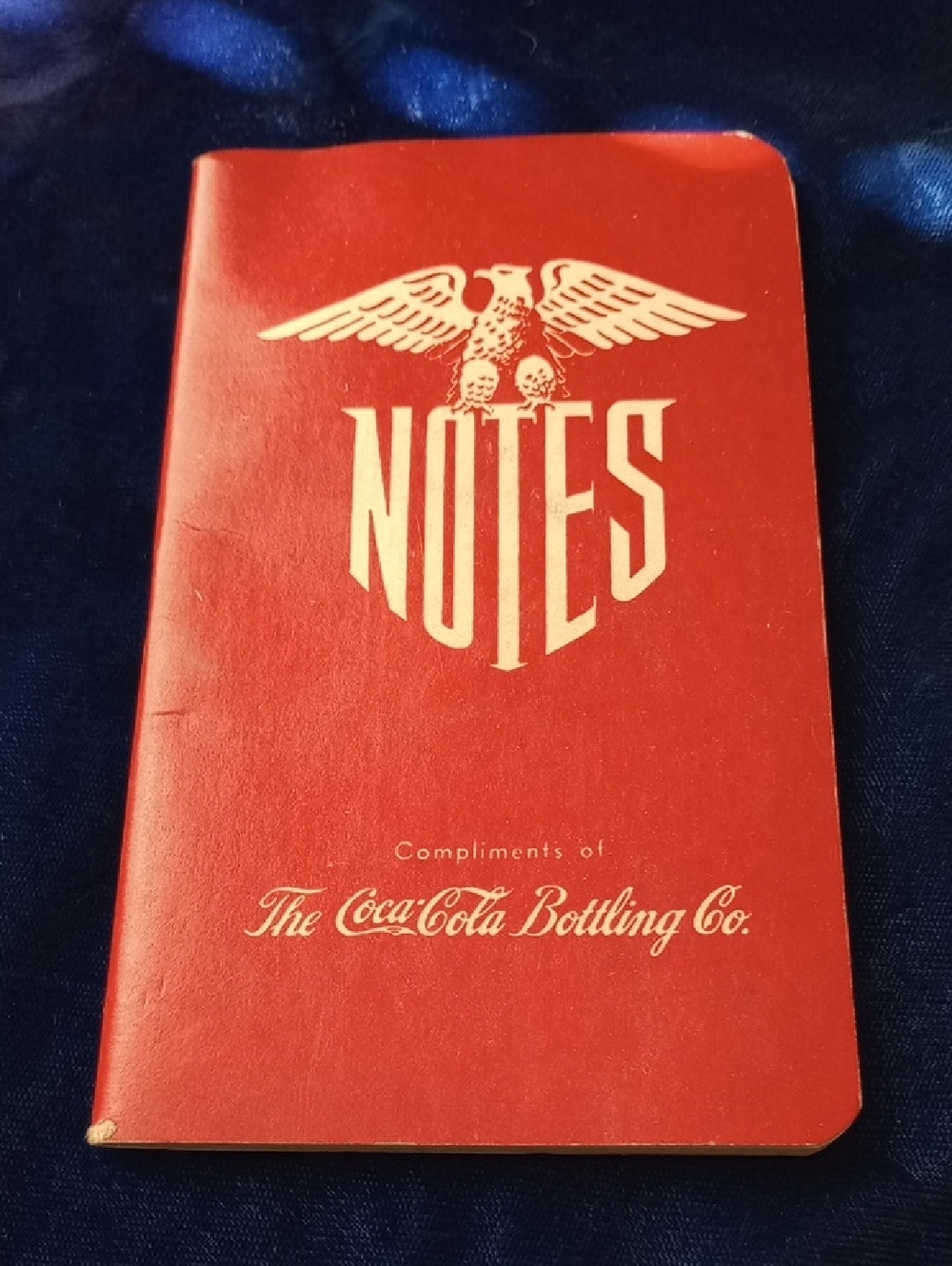 Vntage 1945 Coca-Cola Bottling Company notebook World War II Promotional Item